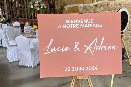Stickers prénoms des mariés